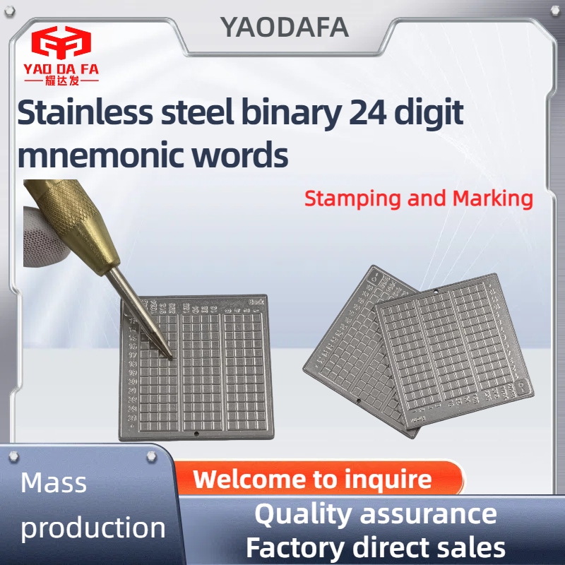 Binary stainless steel wallet